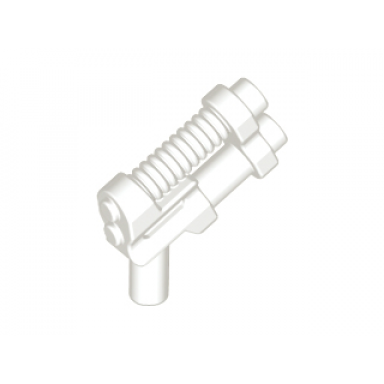 white minifigure weapon gun two barrel pistol