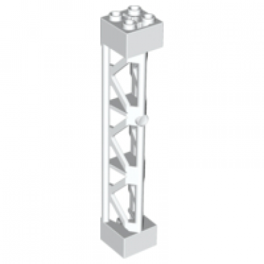 white support 2 x 2 x 10 girder triangular vertical - type 4 - 3 posts 3 sections