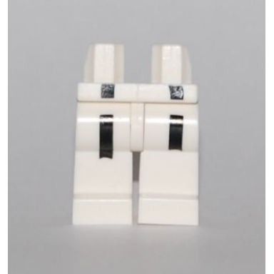 white hips and legs with martial arts black belt pattern