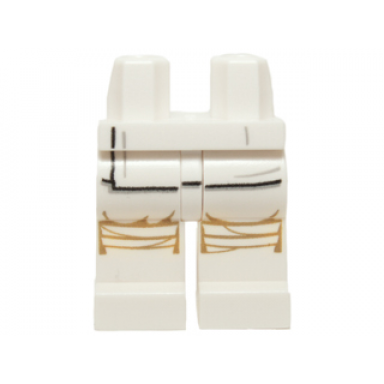 white hips and legs with sw white leggings puttees loose thin wrap pattern