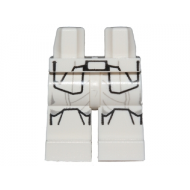 white hips and legs with sw first order snowtrooper armor pattern