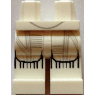 white hips and legs with sw protocol droid pattern