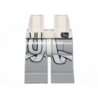 white hips and light bluish gray legs with sw light aqua belts pattern