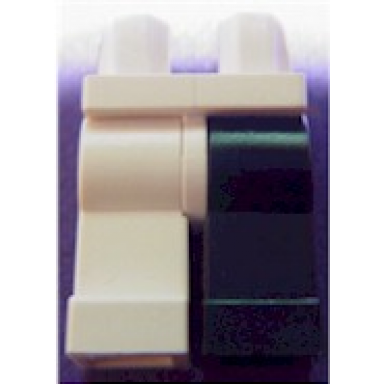 white hips and 1 black left leg 1 white right leg two-face alternate