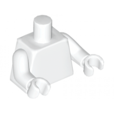 white torso plain same color arms same color hands