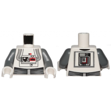 white torso sw at-at driver dark bluish gray pattern dark bluish gray arms white hands