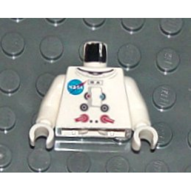 white torso space discovery nasa logo pattern white arms white hands