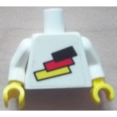 white torso soccer german national player german flag sticker front black number sticker back pattern specify number in listing white arms yellow hands