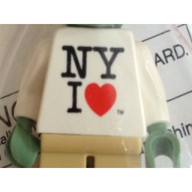 white torso sw shirt with ny i heart pattern yoda white arms sand green hands