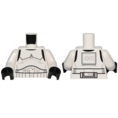 white torso sw armor stormtrooper detailed armor without shoulder belts rebels cartoon style pattern white arms black hands