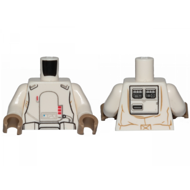 white torso sw armor range trooper pattern white arms dark tan hands