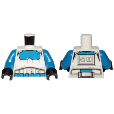 white torso sw armor imperial transport pilot pattern blue arms black hands