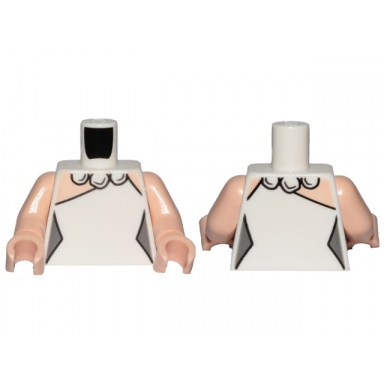 white torso female outline dress and stone necklace pattern wilma flintstone light nougat arms light nougat hands