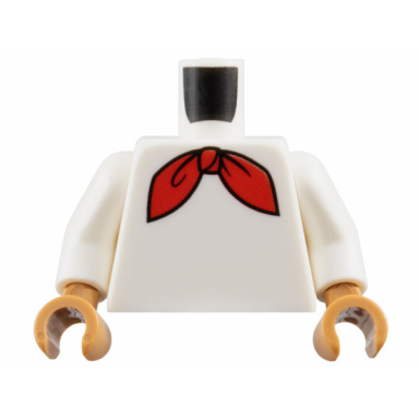 white torso red neckerchief pattern white arms medium nougat hands