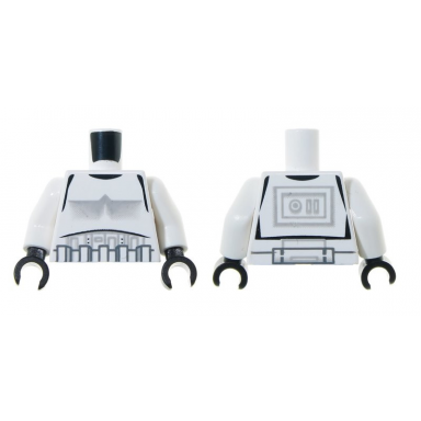 white torso sw armor stormtrooper pattern white arms black hands