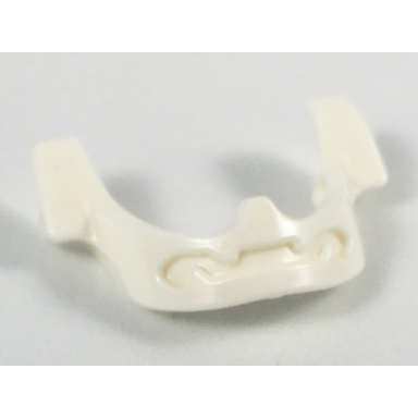 white minifigure visor chin guard