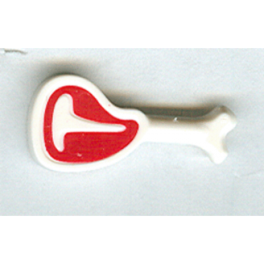 white steak on bone with red meat on white t-bone pattern