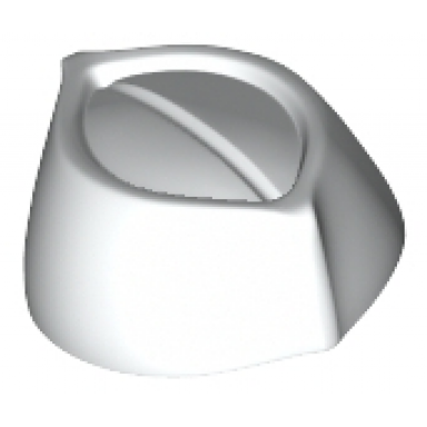 white minifigure headgear cap butcher food service
