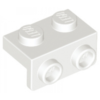 white bracket 1 x 2 - 1 x 2