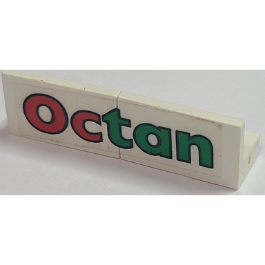 white stickered assembly 4 x 1 x 1 with octan on transparent background pattern sticker - sets 4537 6594 - 2 panel 1 x 2 x 1