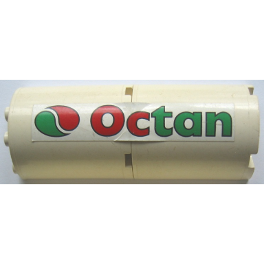 white stickered assembly 4 x 2 x 8 with octan logo pattern model right side sticker - set 6562 - 2 cylinder half 2 x 4 x 4