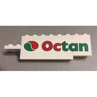 white stickered assembly 10 x 1 x 2 1 3 with octan logo pattern model left side sticker - set 6335 - 2 bricks 1 x 6 1 hinge plate 1 x 4 swivel 1 panel 1 x 2 x 2 1 plate 1 x 1 3 plates modified 1 x 1 with clip vertical grip