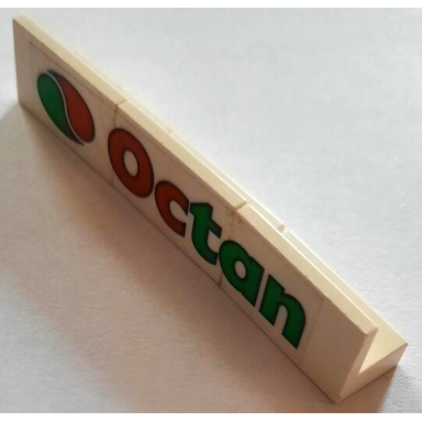 white stickered assembly 6 x 1 x 1 with octan on transparent background pattern sticker - set 6543 - 3 panel 1 x 2 x 1