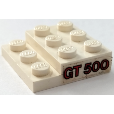 white stickered assembly 3 x 3 x 2 3 with gt 500 pattern model right side sticker - set 5521 - 1 plate 1 x 3 2 plate 2 x 3