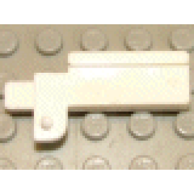 white garage door counterweight with hinge pin right