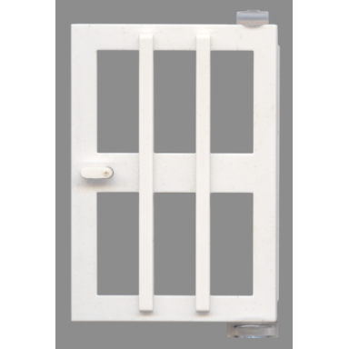 white door 1 x 4 x 5 right with 6 panes with fixed trans-clear glass