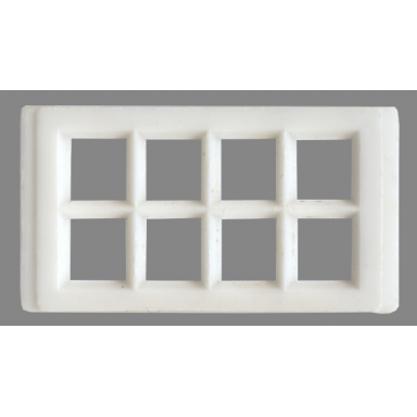 white window 8 pane for slotted bricks