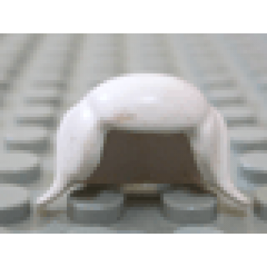 white minifigure hair female pigtails
