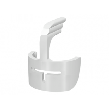white minifigure visor castle with grille and feather