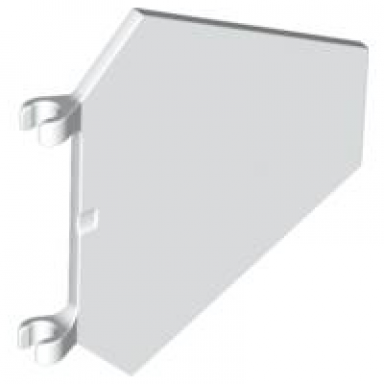 white flag 5 x 6 hexagonal