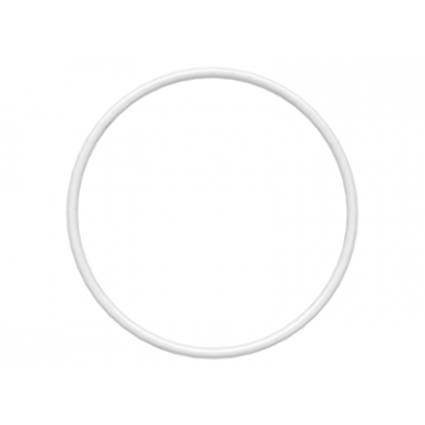 white rubber belt medium round cross section - approx 3 x 3