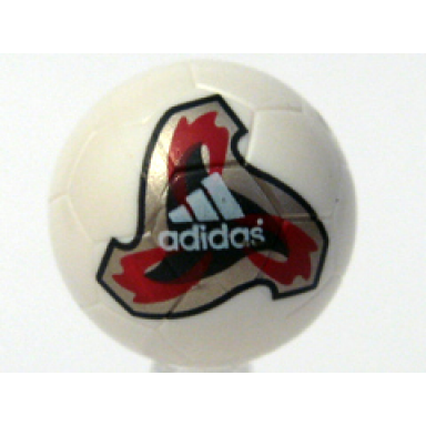 white ball sports soccer with official world cup ball fevernova pattern