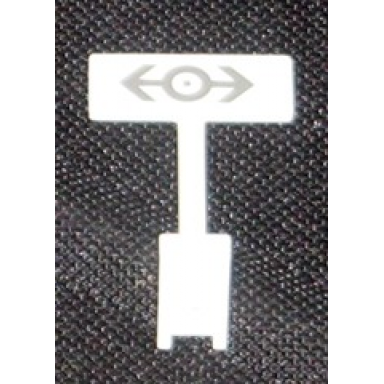 white road sign rectangle round pole with dark gray train logo pattern sticker - set 2150