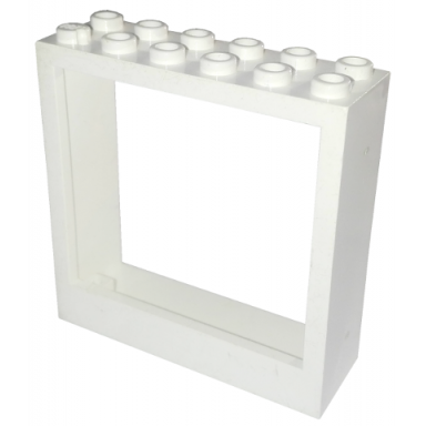 white fabuland door frame 2 x 6 x 5