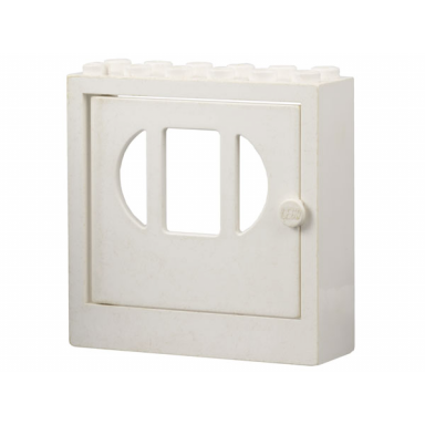 white fabuland door frame 2 x 6 x 5 with white door x610 fabak3