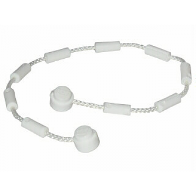 white string with end studs and climbing grips 21l overall with same color studs and grips pattern
