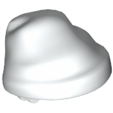 white minifigure headgear hat cloth wrap bandana with single tail in back