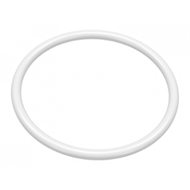 white rubber belt large round cross section - approx 3 1 4 x 3 1 4