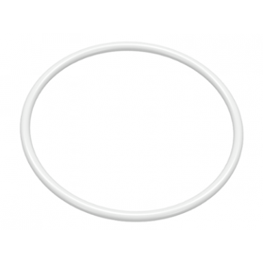 white rubber belt extra large round cross section - approx 4 1 8 x 4 1 8