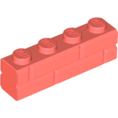 coral brick modified 1 x 4 with masonry profile
