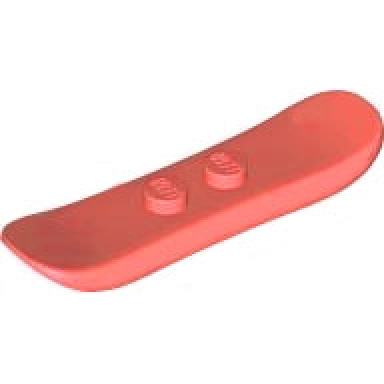 coral minifigure utensil snowboard small