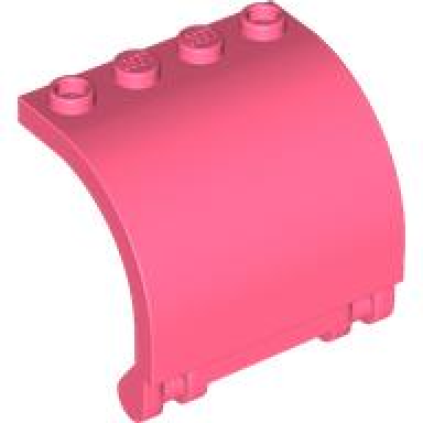coral panel 3 x 4 x 3 curved with double clip hinge