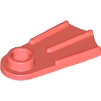 coral minifigure footgear flipper