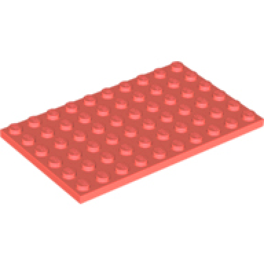 coral plate 6 x 10