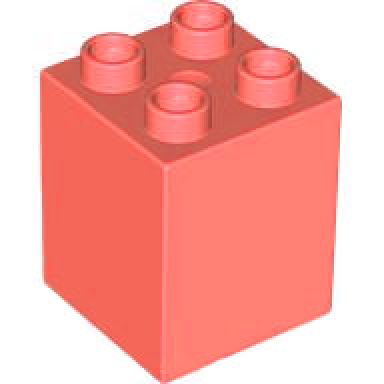 coral duplo brick 2 x 2 x 2