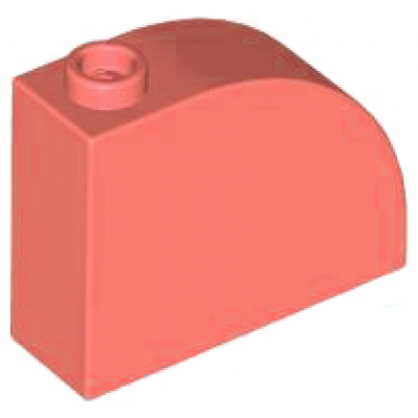 coral slope curved 3 x 1 x 2 with hollow stud